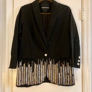 American retro pearl blazer